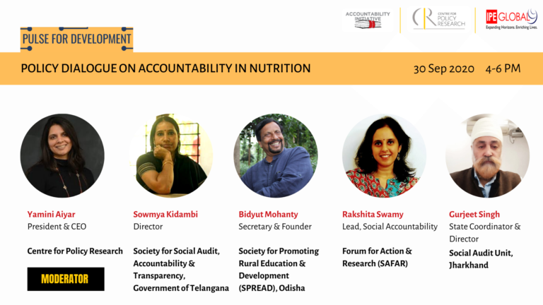 Policy Dialogue on Accountability in Nutrition